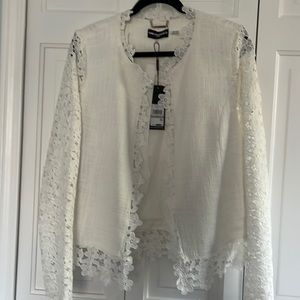 new white cotton with lace a scene in pictures